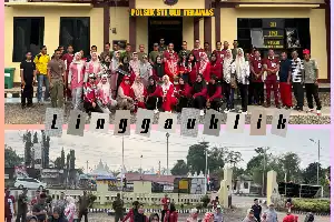 Perkuat Sinergitas Lintas Sektor, Polsek STL Ulu Terawas dan Forkopimcam Gelar Olahraga Bersama
