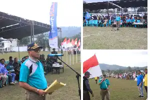 POPDA V Timor Tengah Utara Resmi Digelar, Dirangkai Gerakan Pembagian Bendera Merah Putih