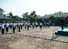 Perkuat Sinergi dan Fisik Prajurit, Koramil 03/Tempuling Ikuti Olahraga Bersama di Makodim Inhil