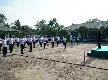 Perkuat Sinergi dan Fisik Prajurit, Koramil 03/Tempuling Ikuti Olahraga Bersama di Makodim Inhil
