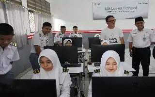 Tingkatkan Mutu Pendidikan Vokasi, LG Hadirkan Fasilitas Belajar Berbasis Teknologi di SMKN 2 Tangsel