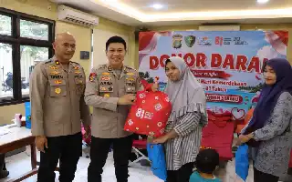 Sambut Hari Kemerdekaan, Polres Kepulauan Seribu Gelar Donor Darah dan Cek Kesehatan Gratis