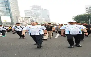 Pangdam Jaya Bersama Pejabat Tinggi TNI-Polri Ramaikan Olahraga Bersama dan Car Free Day Jelang Hari Bhayangkara Ke-80