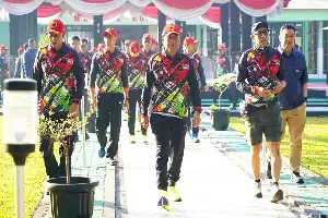 HUT ke-60 Brigif 18 Trisula: Pererat Kemanunggalan TNI dan Masyarakat Lewat Fun Bike