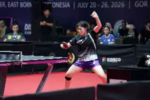 Atlet Jepang Kotomi Omoda Rengkuh Gelar Juara Tunggal Putri Paser International Table Tennis Championship 2026