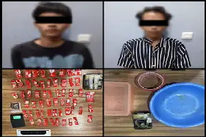 Polresta Serang Kota Ringkus Dua Pengedar Tembakau Sintetis di Ciruas