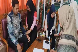 Upayakan Pendidik Tetap Prima, Puskesmas Rimbo Bujang II Fasilitasi Pemeriksaan Kesehatan Guru MIN 4 Tebo