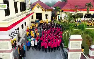 Polres Pelalawan Rayakan HUT Bhayangkara Ke-80 dengan Olahraga Bersama dan Bakti Sosial untuk Masyarakat