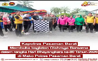 Polres Pasaman Barat Gelar Olahraga Bersama Sambut Peringatan Hari Bhayangkara ke-80