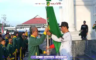 Bupati Shalahuddin Lepas Kontingen O2SN Barito Utara Menuju Ajang Provinsi