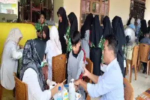 Deteksi Dini Masalah Tumbuh Kembang, Puskesmas Rimbo Tengah Gelar Skrining Kesehatan Siswa MTsN 2 Bungo