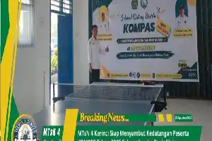 KOMPAS Madrasah 2026: Tim Tenis Meja MTsN 4 Kerinci Matangkan Persiapan Jelang Laga
