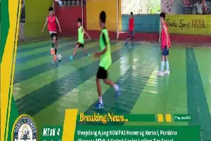 Persiapan KOMPAS Kemenag Kerinci, Tim Futsal MTsN 4 Kerinci Intensifkan Latihan Fisik dan Taktik