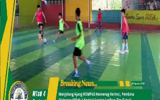 Persiapan KOMPAS Kemenag Kerinci, Tim Futsal MTsN 4 Kerinci Intensifkan Latihan Fisik dan Taktik