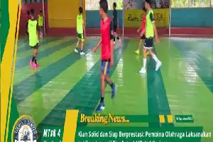 Asah Mental Juara, Tim Futsal MTsN 4 Kerinci Jalani Latihan Intensif