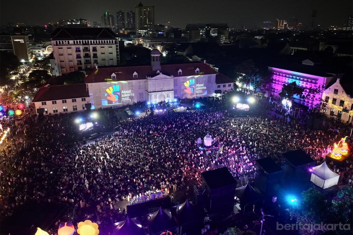 Perayaan HUT Jakarta ke-499: Jakarta Light Festival Hias Kawasan Kota Tua dengan Hiburan dan Seni Pencahayaan