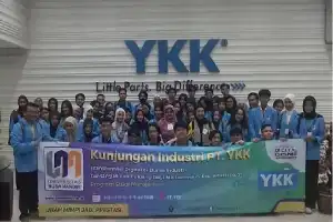 Tingkatkan Kompetensi, Mahasiswa Manajemen UNM Bedah Operasional Industri Global di PT YKK Indonesia