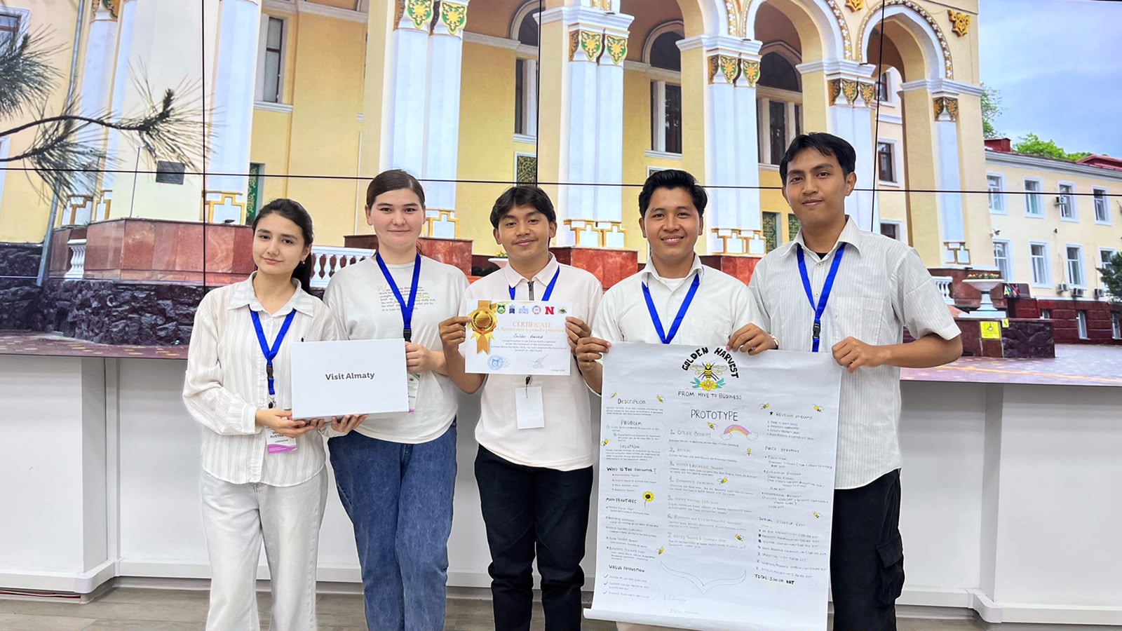 Mahasiswa Universitas Malikussaleh Sabet Juara Pertama Startup Internasional di Kazakhstan