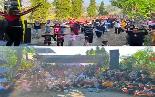 Pererat Kebersamaan, Penutupan Program Pemberdayaan Karangpatihan Dimeriahkan Senam dan Hiburan Rakyat