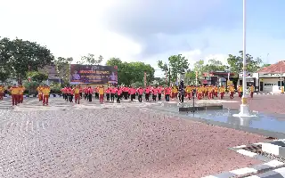 Peringati HUT Bhayangkara Ke-80, Polres Seruyan Gelar Olahraga Bersama Perkuat Soliditas Keluarga Besar Polri