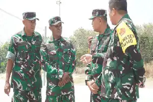 Fasilitas Olahraga Baru Desa Tlemang Rampung, Ketua Tim Wasev TNI Apresiasi Kinerja Satgas TMMD Lamongan