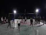 Lapangan Voli Hasil TMMD 129 Kodim Lamongan Jadi Pusat Interaksi Malam Warga Desa Tlemang