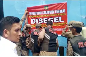 Langgar Aturan Perizinan, Tempat Hiburan Malam Blue Night di Langkat Resmi Disegel