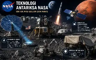 NASA Gandeng 37 Perusahaan AS Kembangkan Teknologi untuk Misi Bulan dan Mars