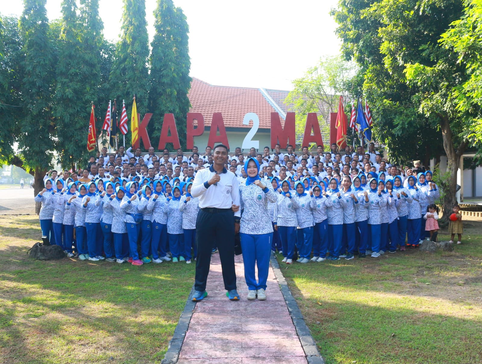 Jelang Akhir Masa Jabatan, Danyon Kapa 2 Marinir Gelar Exit Briefing dan Olahraga Bersama