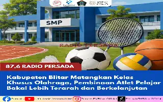 Pemkab Blitar Godok Kelas Khusus Olahraga untuk Cetak Atlet Berprestasi