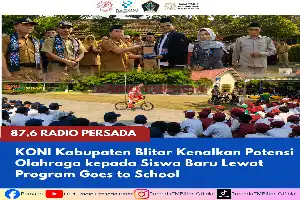 Jaring Bibit Atlet Masa Depan, KONI Kabupaten Blitar Sosialisasi ke Sekolah