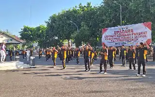 Tingkatkan Kesiapan Operasional, Polres Pasuruan Kota Rutinkan Olahraga Bersama