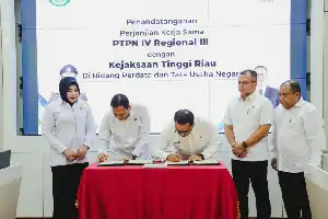 Perkuat Tata Kelola Bisnis, PTPN IV Regional III dan Kejati Riau Jalin Kerja Sama Bidang Datun