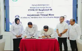Perkuat Tata Kelola Bisnis, PTPN IV Regional III dan Kejati Riau Jalin Kerja Sama Bidang Datun