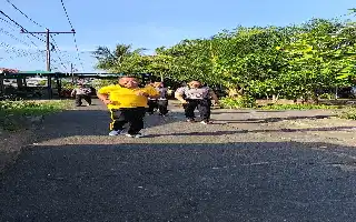 Kebugaran Fisik Jadi Kunci, Polsek Pontianak Utara Gelar Olahraga Bersama Demi Optimalkan Pelayanan