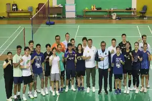 Tinjau Pelatnas Cipayung, CdM Todotua Pasaribu Optimistis Bulu Tangkis Indonesia Dulang Medali di Asian Games 2026
