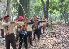 Asah Fokus dan Disiplin, Pramuka Tanjung Jabung Timur Jajal Olahraga Panahan di Jamnas XII
