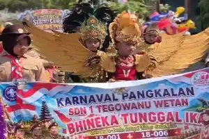 Rayakan Hari Pramuka ke-65, Ratusan Penggalang Tegowanu Ikuti Jambore dan Karnaval Budaya