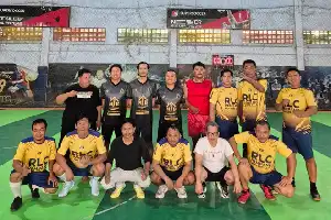 Pererat Silaturahmi Lintas Profesi, RLC dan PWI Rembang Gelar Laga Futsal Persahabatan