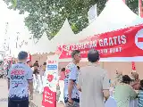Sambut HUT RI Ke-81, Dinkes Kota Yogyakarta Gelar Pemeriksaan Kesehatan Gratis di Titik Nol Malioboro