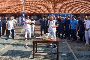 Sambut HUT RI ke-81, Lapas Pekalongan Buka Pekan Olahraga Warga Binaan dengan Senam Bersama