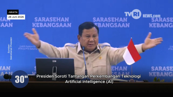 Presiden Ingatkan Pentingnya Kesiapan Nasional Menghadapi Perkembangan AI