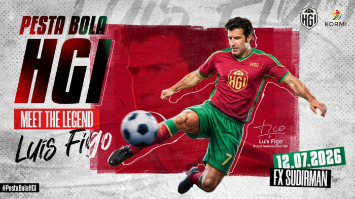 Legenda Sepak Bola Luís Figo Ramaikan Pesta Bola HGI 2026, Dorong Ekosistem Olahraga Pikiran di Indonesia