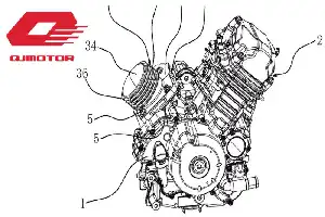 Inovasi Unik QJMotor: Daftarkan Paten Mesin V-Twin Berkonfigurasi Silinder Tunggal