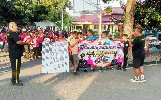 Sambut Hari Bhayangkara ke-80, Polres Manggarai Barat Gelar Jalan Santai dan Olahraga Bersama Warga