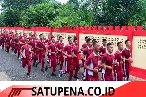 Tingkatkan Kesiapsiagaan dan Soliditas, Satbrimob Polda Sumsel Batalyon B Pelopor Gelar Olahraga Bersama