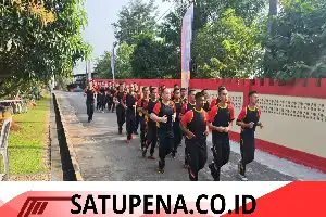 Perkuat Soliditas dan Fisik Prima, Batalyon B Pelopor Brimob Polda Sumsel Gelar Olahraga Bersama