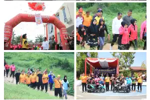 Polres Serdang Bedagai Gelar Olahraga Bersama Forkopimda dan Masyarakat Sambut HUT Bhayangkara ke-80
