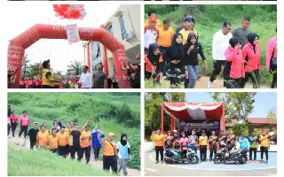 Polres Serdang Bedagai Gelar Olahraga Bersama Forkopimda dan Masyarakat Sambut HUT Bhayangkara ke-80