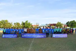 Rintisan Juara Sejak Dini, Wali Kota Sibolga Buka Piala Soeratin U-13 dan U-15 di Stadion Horas